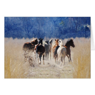 Wilde paarden lopen