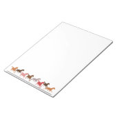 Wilde paarden lopen notitieblok (Schuin)