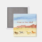 Wilde paarden magneet (Voorkant / Achterkant)