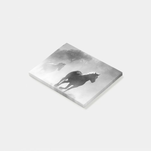 Wilde paarden post-it® notes (Schuin)