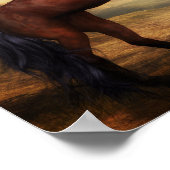 Wilde paarden poster (Hoek)