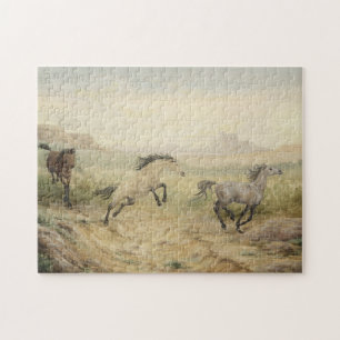 Wilde paarden Puzzle Legpuzzel