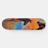 Wilde paarden skateboard (Horizontaal)