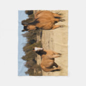 Wilde paarden, Steens-bergen Fleece Deken (Voorkant)
