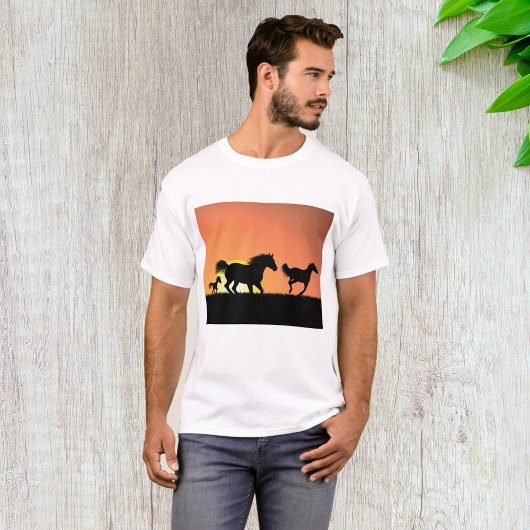 Wilde paarden t-shirt