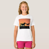 Wilde paarden t-shirt (Voorkant volledig)
