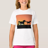 Wilde paarden t-shirt (Voorkant)