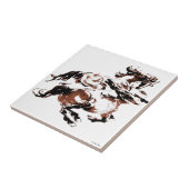 Wilde paarden Tegel Tegeltje (Zijkant)