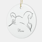 Wilde paarden Thunder_Cove Keramisch Ornament (Links)