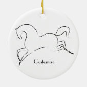 Wilde paarden Thunder_Cove Keramisch Ornament (Achterkant)