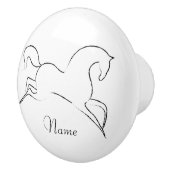 Wilde paarden Thunder_Cove Keramische Knop (Rechts)