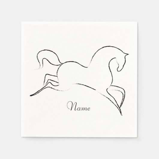 Wilde paarden Thunder_Cove Servet (Voorkant)