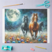 wilde paarden tissuepapier (Craft)