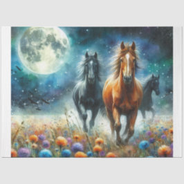 wilde paarden tissuepapier