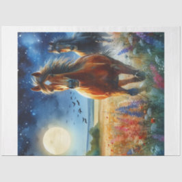 Wilde paarden tissuepapier