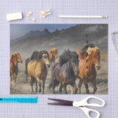 Wilde paarden tissuepapier (Craft)