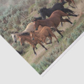 Wilde paarden tissuepapier (Detail)