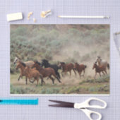 Wilde paarden tissuepapier (Craft)