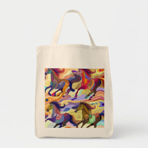 Wilde paarden tote bag