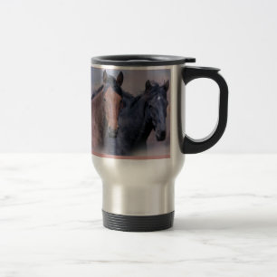 Wilde paarden Travel Mug Reisbeker