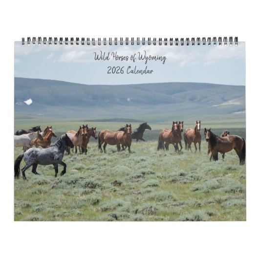 Wilde paarden van Wyoming Kalender (Hoes)