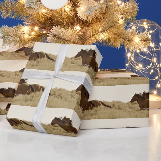 Wilde paarden Verpakkingspapier Cadeaupapier (Feestdagen)