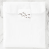 Wilde paarden vierkante sticker (Tas)