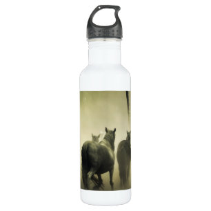 Wilde paarden waterfles 