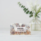 Wilde paarden Waterverf Artwork Visitekaartje (Staand voorkant)