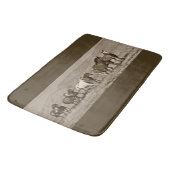 Wilde paarden Westerne paardenpest Bathmat Badmat (Gekanteld)