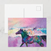 Wilde paardenpitten zijn het land briefkaart (Voorkant / Achterkant)