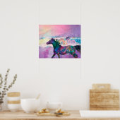 Wilde paardenpitten zijn het land poster (Keuken)