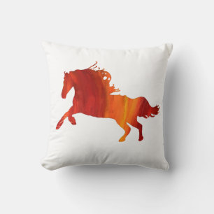 Wilde paardenstrijkussen kussen