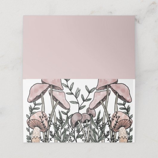 Wilde paddenstoelen (Buitenkant ongevouwen)