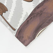 Wilde paddenstoelen fleece deken (Hoek)