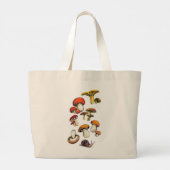 wilde paddenstoelen grote tote bag (Achterkant)