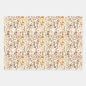 Wilde paddenstoelen op wit inpakpapier vel (Voorkant 2)