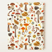 Wilde paddenstoelen op wit planner (Achterkant)