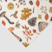 Wilde paddenstoelen op wit tissuepapier (Detail)