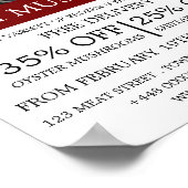 Wilde paddenstoelen, paddenstoelenboer Adverteren Poster (Hoek)