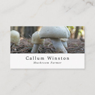 Wilde paddenstoelen, paddenstoelenboer visitekaartje
