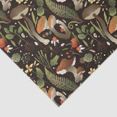 Wilde paddenstoelen, Planten en bessen Tissuepapier (Detail)