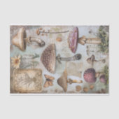 WILDE PADDENSTOELEN POSTER DECOUPAGE TISSUE PAPIER (Voorkant)