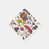 Wilde paddenstoelen servet (Hoek)