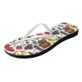 Wilde paddenstoelen teenslippers (Schuin)