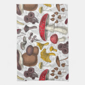 Wilde paddenstoelen theedoek (Verticaal)