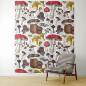 Wilde paddenstoelen wandkleed (In situ)