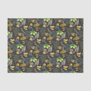 Wilde paddenstoelen, wilde paddenstoelen en Natuur Tissuepapier