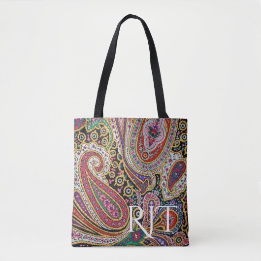 wilde paisley tote bag (Voorkant)