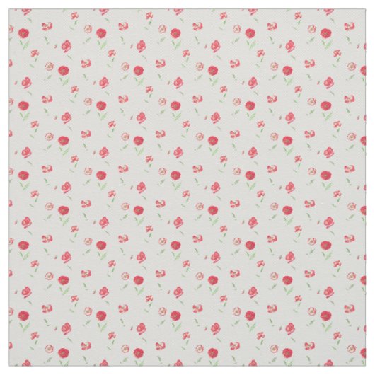 Wilde papaver stof (Swatch)